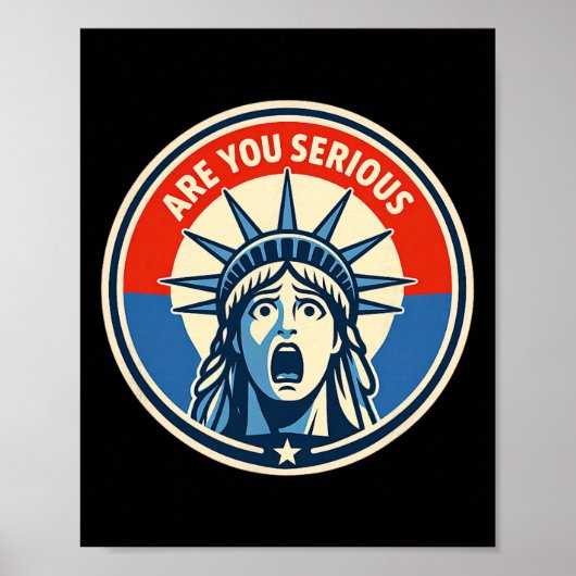 Ben je serieus - Standbeeld van de Vrijheid - Dona Poster (Voorkant)
