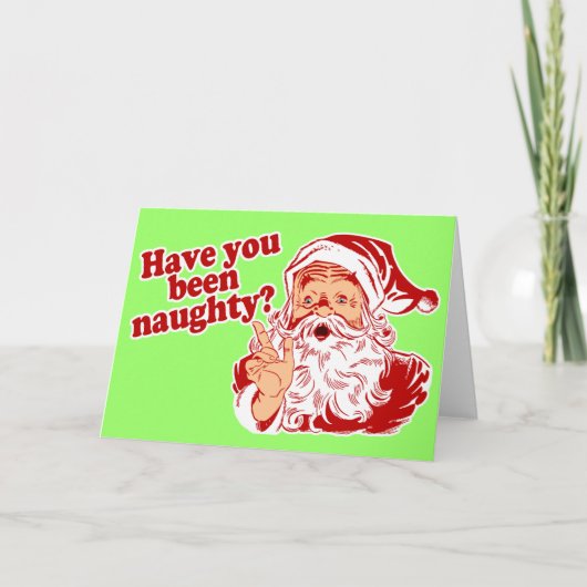 Ben je stout geweest? feestdagen kaart (Voorkant)