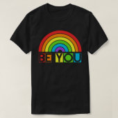 Ben je trots op LGBTQ homo, ally regenboogvlag her T-shirt (Design voorkant)