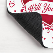 Ben je van mij? Rode harten Muismat (Hoek)