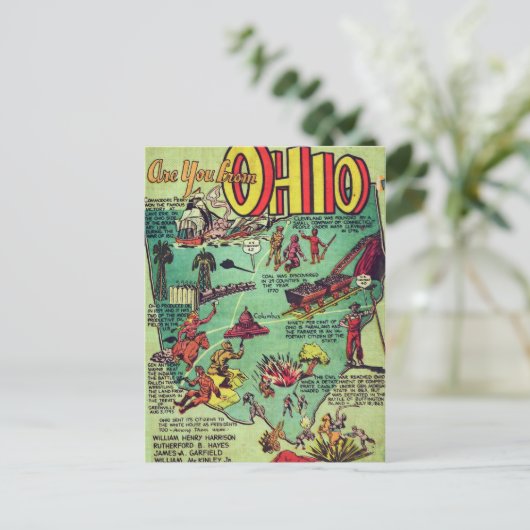 Ben je van Ohio? Briefkaart (Staand voorkant)