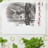 Ben je vandaag door de spiegel gegaan? (Alice) Theedoek (Gevouwen)