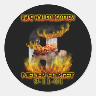 Ben je vergeten ronde sticker