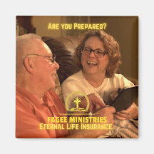 Ben je voorbereid? Eternal Life Insurance Magnet