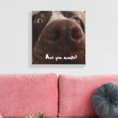 Ben je wakker? canvas afdruk (Insitu (Woonkamer))