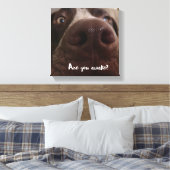 Ben je wakker? canvas afdruk (Insitu (Slaapkamer))