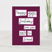 Ben je weer 29? Leuke add-a-name verjaardagsgroet Kaart (Voorkant)