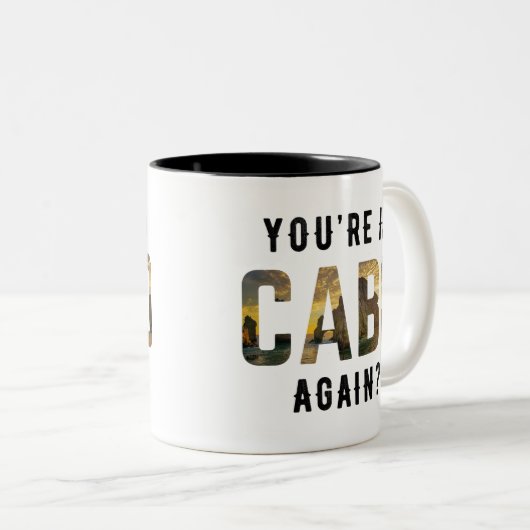 Ben je weer in Cabo? Tweekleurige Koffiemok (Voorkant rechts)