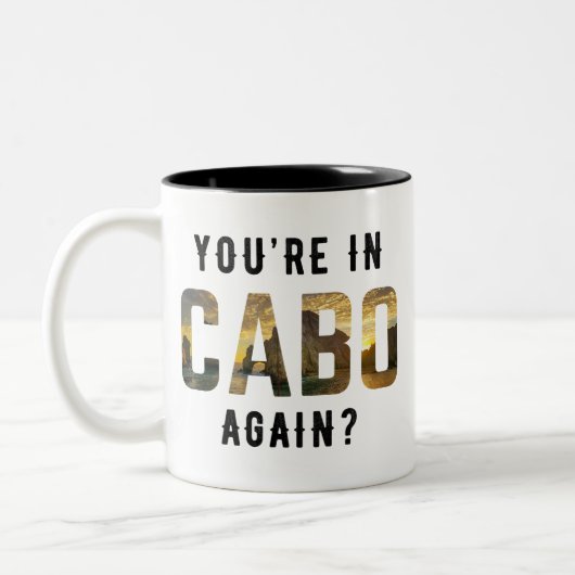 Ben je weer in Cabo? Tweekleurige Koffiemok (Links)