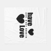 Ben Je Weleens Verliefd Geweest Fleece Deken (Voorkant (Horizontaal))