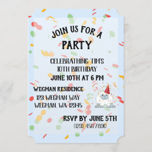 Ben je Yeti om een feest te vieren? Kaart