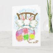 Ben je ziek? Goed Bunny Kaart (Voorkant)