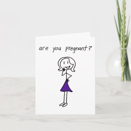 "Ben je zwanger?" Aankondiging (Voorkant)