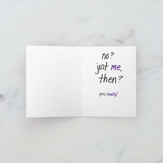 "Ben je zwanger?" Aankondiging (Binnen)