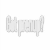 Ben je zwanger? (wit) sticker (Voorkant)