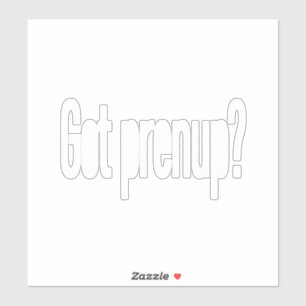 Ben je zwanger? (wit) sticker