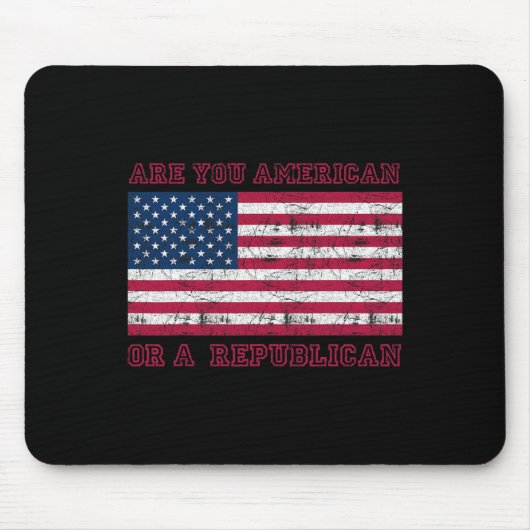Ben jij Amerikaan of Republikein Muismat (Voorkant)