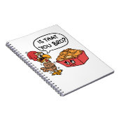 Ben jij Bro? Funny Chicken Nugget Notitieboek (Rechterzijde)