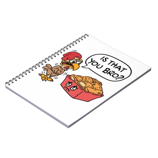 Ben jij Bro? Funny Chicken Nugget Notitieboek (Linkerzijde)