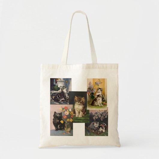 Ben jij de Crazy Cat Lady? Victoriaans Kittens Tote Bag (Voorkant)