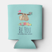 Ben jij de wereld zal de grappige Gezegde klimmen Blikjeskoeler (Achterkant)