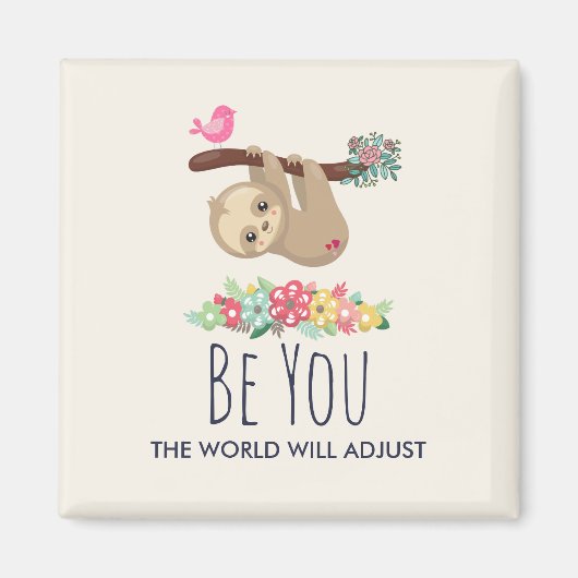 Ben jij de wereld zal de grappige Gezegde klimmen Magneet (Voorkant)