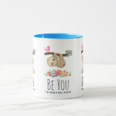 Ben jij de wereld zal de grappige Gezegde klimmen Mok (Midden)