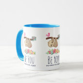 Ben jij de wereld zal de grappige Gezegde klimmen Mok (Voorkant links)