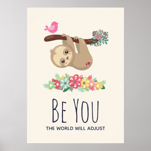 Ben jij de wereld zal de grappige Gezegde klimmen Poster (Voorkant)