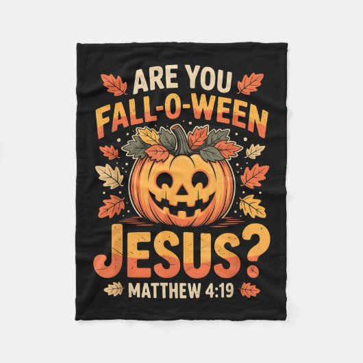 Ben jij een Fall-o-ween Jezus Christelijke Hallowe Fleece Deken (Voorkant)