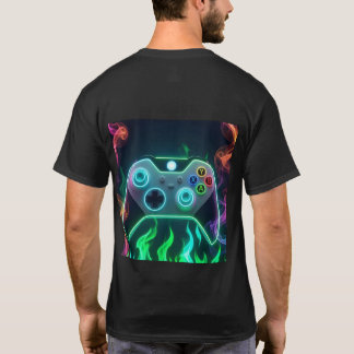 Ben jij een pro-gamer Retro Neon Controller T-shir T-shirt
