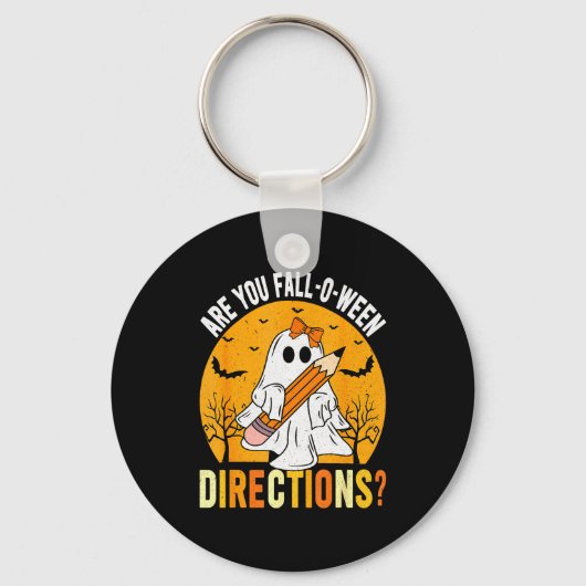 Ben jij Fall-o-ween Direction Grappig Sarcasme Cit Sleutelhanger (Voorkant)