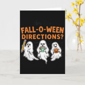 Ben jij Fall-o-ween instructies grappige leraar Ha Kaart (Gele Bloem)