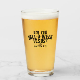 Ben jij Fall-O-Ween Jezus christelijk Halloween Glas