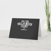 Ben jij Fall-O-Ween Jezus christelijk Halloween