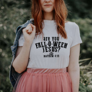 Ben jij Fall-O-Ween Jezus christelijk Halloween T-shirt