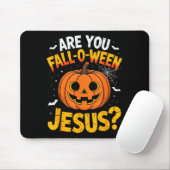 Ben jij Fall O Ween Jezus_ Grappige Christelijke H Muismat (Met muis)