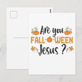 Ben jij Fall-o-ween Jezus Grappige Fall Halloween Briefkaart (Voorkant / Achterkant)