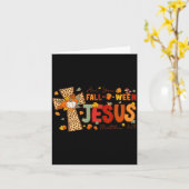 Ben jij Fall-o-ween Jezus Herfst Halloween Christe Kaart (Gele Bloem)