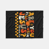 Ben jij Fall-o-ween Jezus Pompoen Kerstmis Hallowe Fleece Deken (Voorkant (Horizontaal))