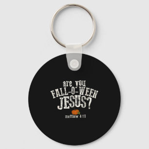 Ben jij Fall-o-ween Jezus Pompoen Kerstmis Hallowe Sleutelhanger