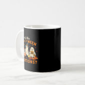 Ben jij Fall-o-ween Richtingen Grappige Geest Doce Koffiemok (Voorkant links)