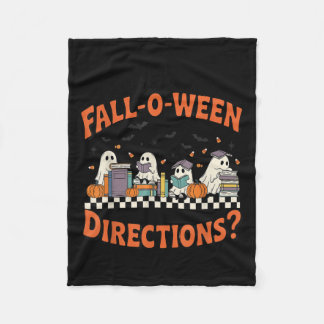 Ben jij Fall O Ween Richtingen Grappige Halloween Fleece Deken