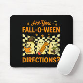 Ben jij Fall O Ween Richtingen Halloween Leraar G Muismat (Met muis)
