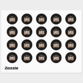 Ben jij Fall O Ween Richtingen Halloween Leraar G Ronde Sticker (Vel)