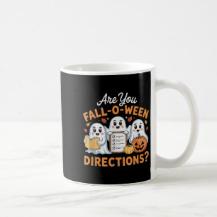 Ben jij Fall O Ween Richtingen Leraar Geest Hallo Koffiemok
