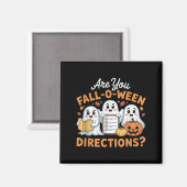 Ben jij Fall O Ween Richtingen Leraar Geest Hallo Magneet (Voorkant / Achterkant)