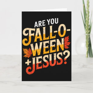 Ben jij Falloween Jezus Christelijk Grappig Christ Kaart