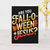 Ben jij Falloween Jezus Christelijk Grappig Christ Kaart (Gele Bloem)