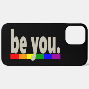 ben jij Gay Pride Regenboogvlag Gesneden Hout iPho Case-Mate iPhone Case
